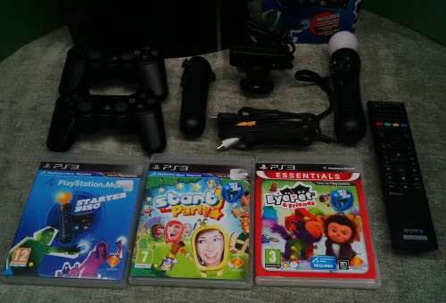 Sony Playstation 3 With Remote Control, 2 Wireless Controls