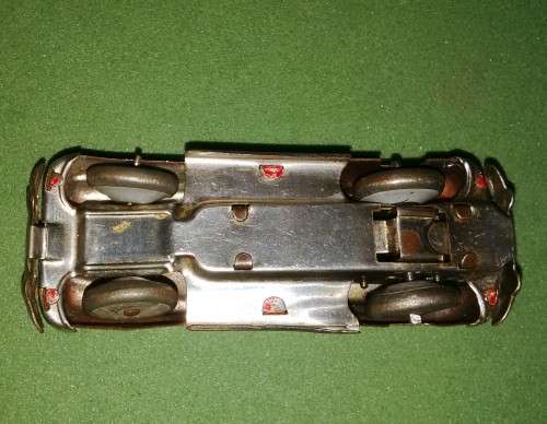 Rare Tin Wind-Up Car, U.S.-Zone Germany, Forward and Reverse Bumper Car