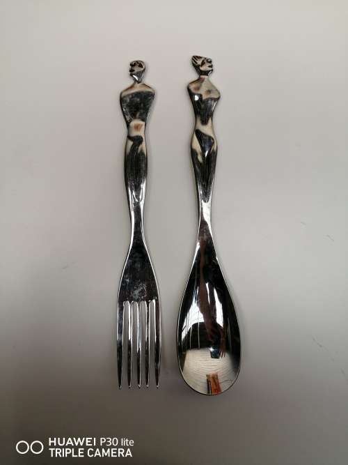 Carol Boyes Salad Set Stainless Steel