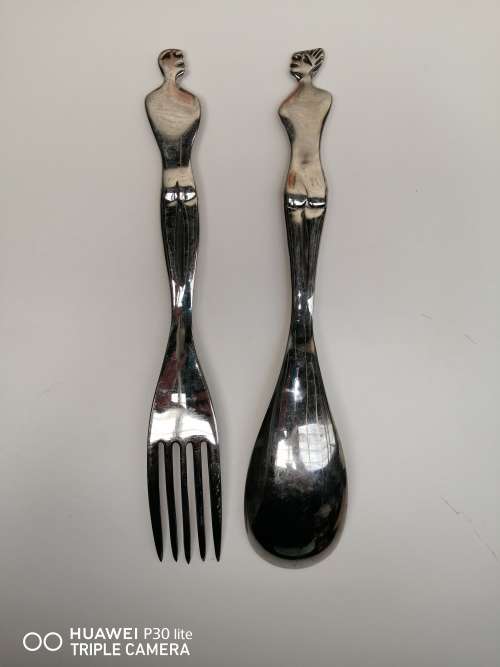 Carol Boyes Salad Set Stainless Steel