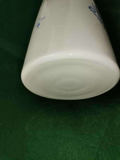 Vintage Corning Ware 9 Cup Percolater, White With The Classic Blue Corn Flower