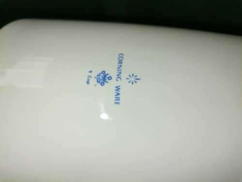 Vintage Corning Ware 9 Cup Percolater, White With The Classic Blue Corn Flower