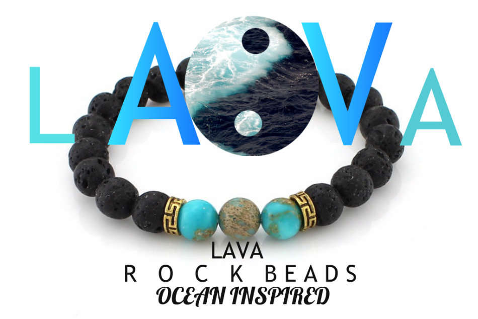 Lava rock made of onyx beads SPARTAN HELMET BRACELET 6 colors !