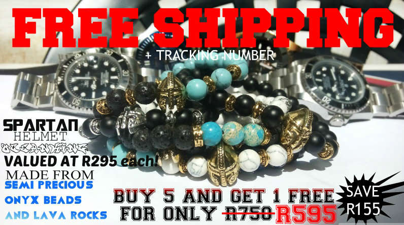 Lava rock SPARTAN HELMET BRACELET