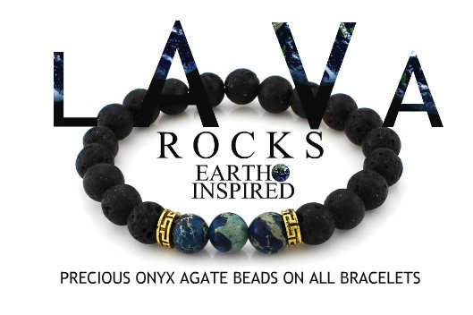 Lava rock made of onyx beads SPARTAN HELMET BRACELET 6 colors !