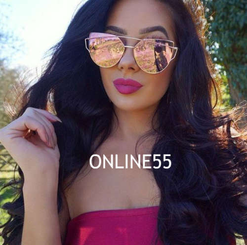 ORIGINAL UV400 Mirror Lens Cat eye glasses METAL FRAME + GIFT