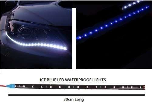 2pcs Strip Light DRL Waterproof Flexible LED 30cm 15SMD