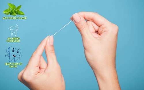 ToothyFloss 5 PACK keychain Dental Floss + Free Shipping