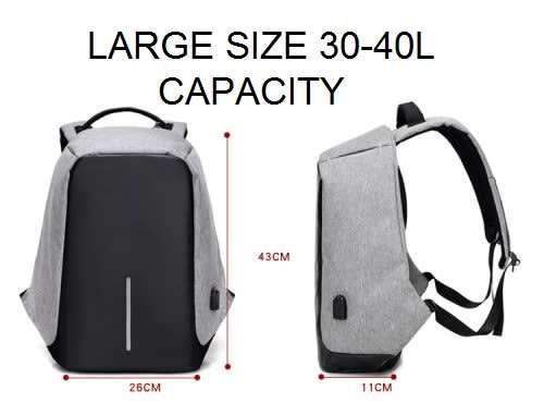 ALL IN ONE waterproof laptop / camera backpack with USB + GIFT