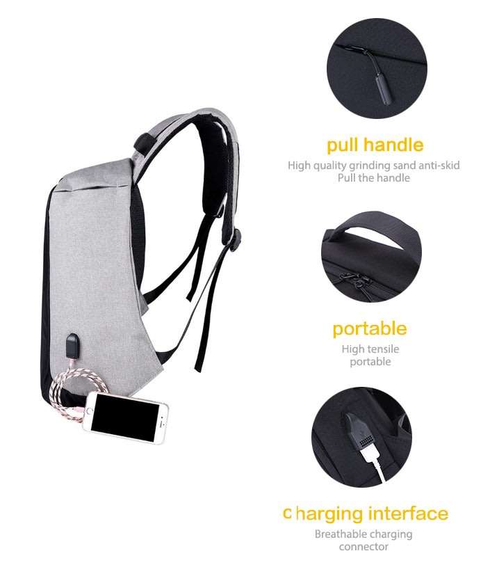 ALL IN ONE waterproof laptop / camera backpack with USB + GIFT