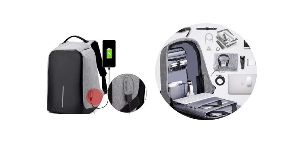 ALL IN ONE waterproof laptop / camera backpack with USB + GIFT