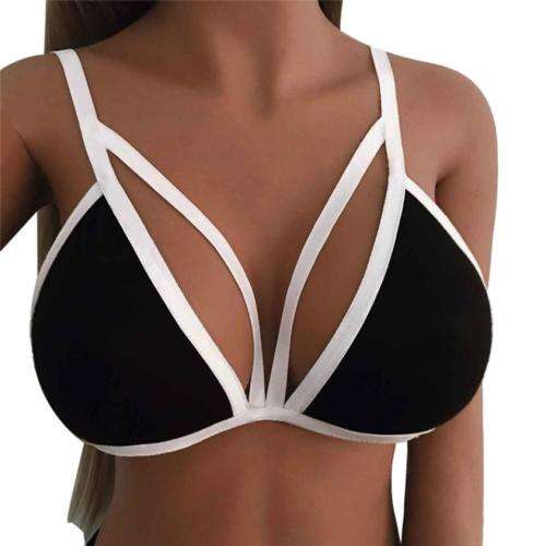 Women sexy bra with lining bra cage