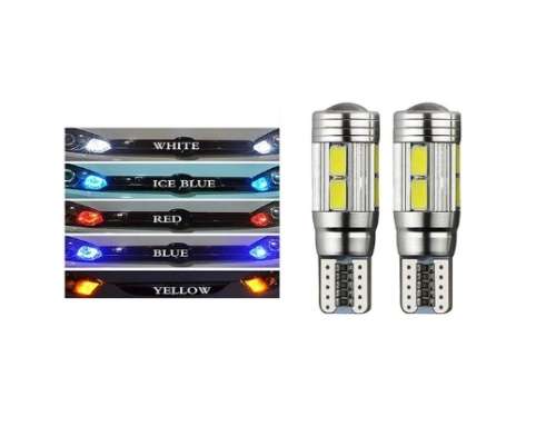 DRL DAYTIME RUNNING LIGHTS  SUPER T10 LED W5W Bulbs 12V 10SMD