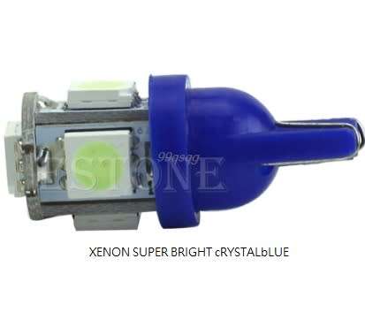 XENON DRL DAYTIME RUNNING LIGHTS T10 SUPER BRIGHT CRYSTAL BLUE