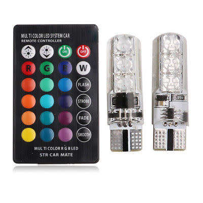 T10 COLOR CHANGING FLASH/STROBE/DIM LIGHTS + REMOTE