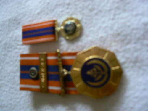 Pro Patria Medal plus miniature plus Cunene clasp plus Cunene button