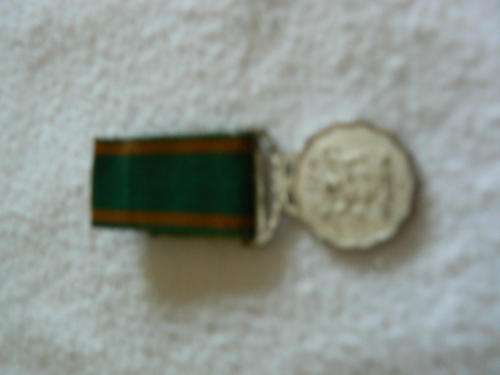 Good Service medal miniature - condition "f