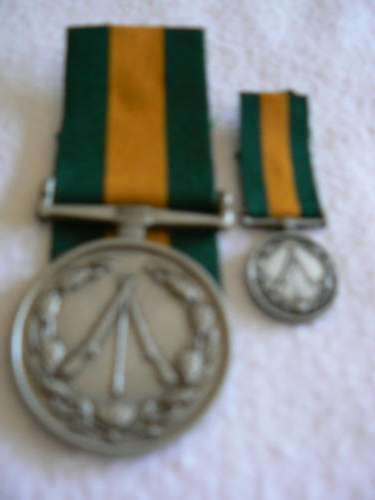 Commando closure medal plus miniature