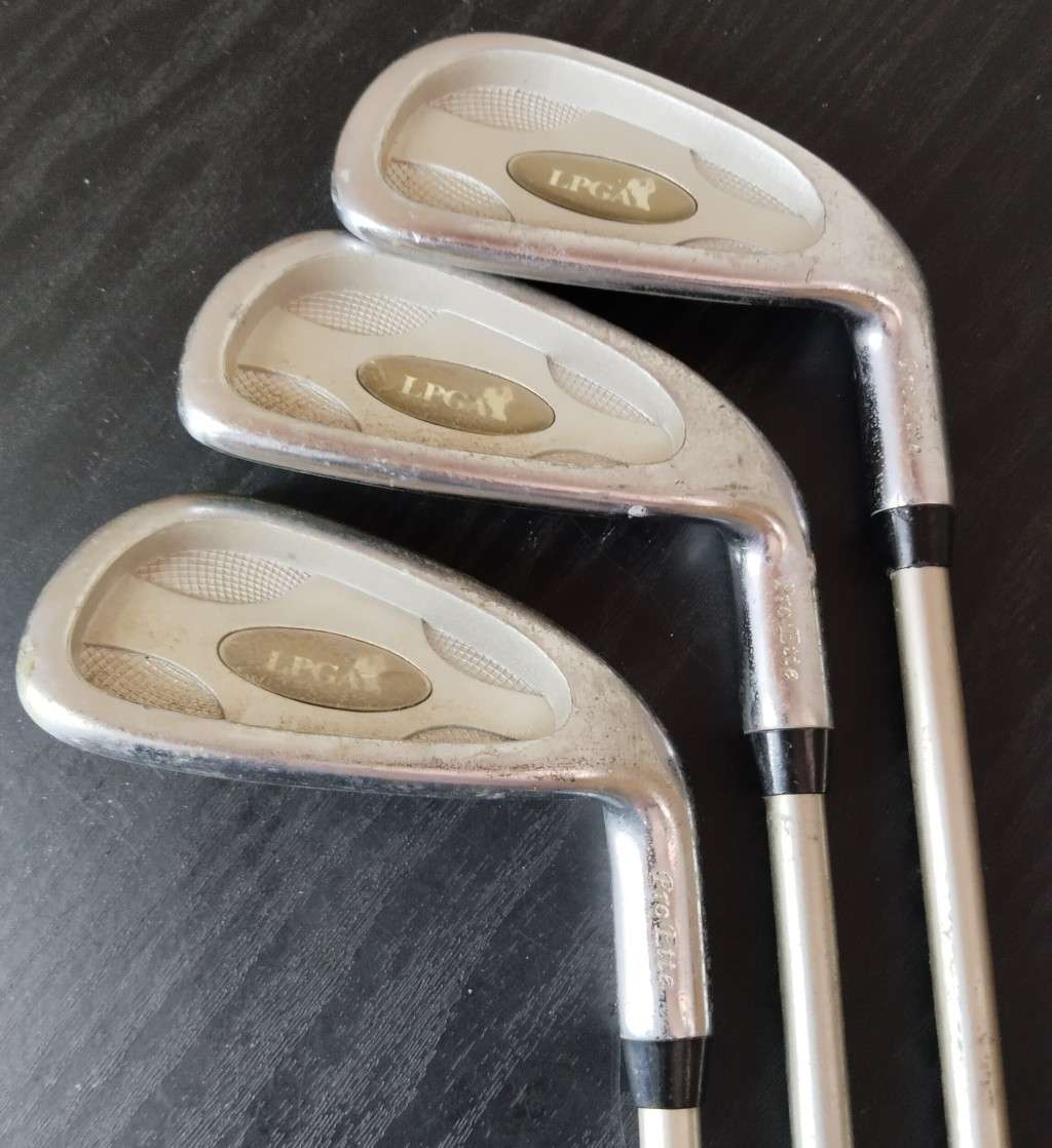 LPGA Golf Clubs - Driver, Putter + 3 Irons - See Photos - Good condition