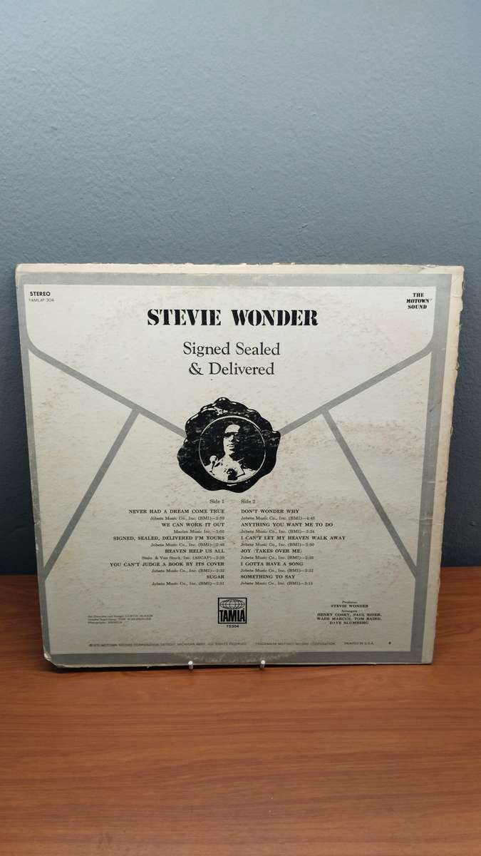 Stevie Wonder: Signed Sealed and Delivered - Vinyl Record - NM - US Pressing