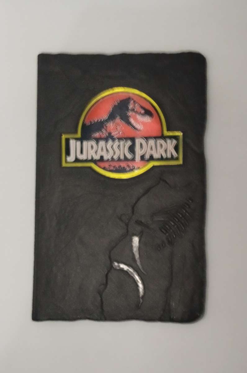 Jurassic Park VHS Video In Limited Edition Fossil-Embossed Case
