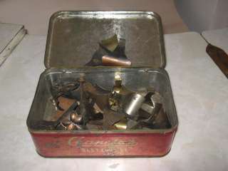 Old Tin With Picture Hooks