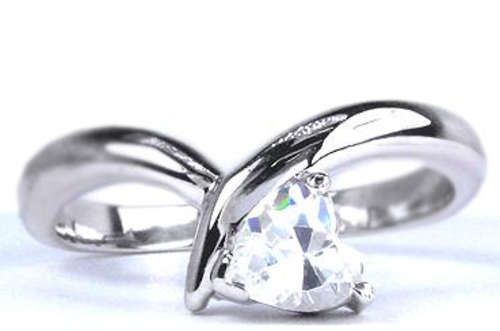 AAA GRADE SIMULATED DIAMOND HEART SHAPED