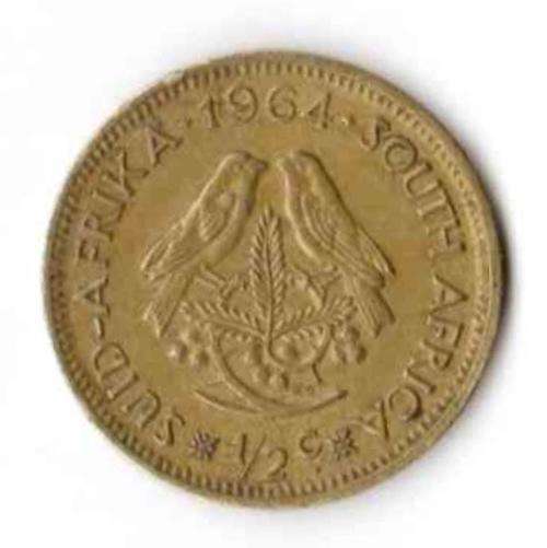 South Africa, 1964, 1/2 Cent