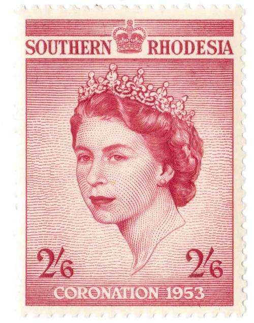 Southern Rhodesia 1953, 2S 6d, Coronation Stamp, UMM, OG