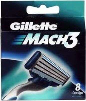 Gillette Mach 3 Cartridge (Pack of 8)
