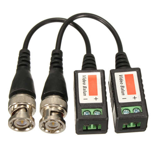 2pcs CCTV Camera Passive Video Balun BNC Connector Coaxial Cable Adapter