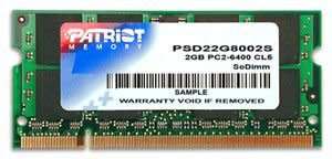 Patriot 2GB DDR2-800MHz Notebook Memory