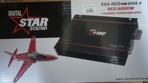 Starsound Red Arrow Series 8600w 4ch Amplifier