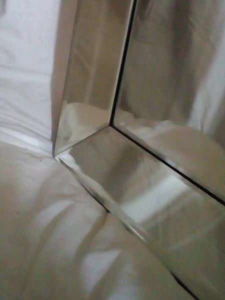 Absolutely stunning frameless beveled mirror in immaculate condition