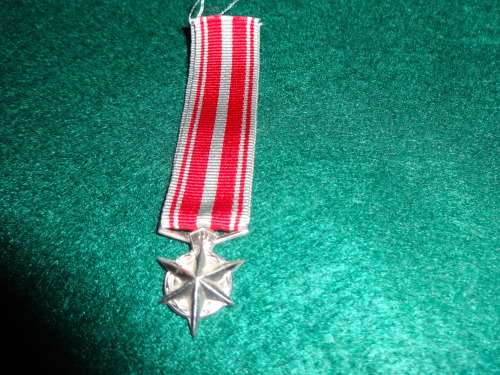 Miniature South African Police Combating of Terrorism Medal ( Scarce )