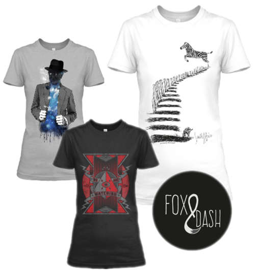 Free Shipping | Female Fox&Dash Novelty T-Shirts