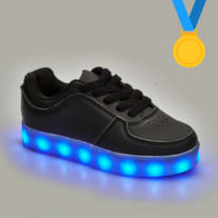 Kid's LED PU Leather Casual Sneakers | 2 Colours (BFC28 & BFC36)
