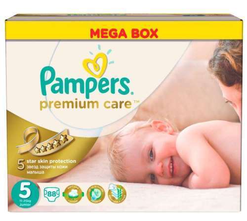 Pampers Premium Care Nappies Mega Pack | Size 5