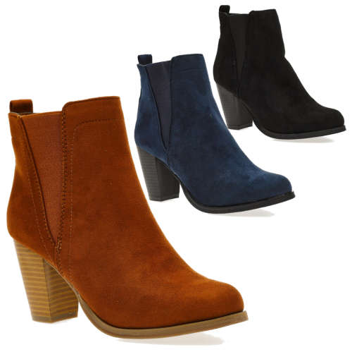 Ladies' Inhouse Double Gusset Ankle Boots (RZ236)