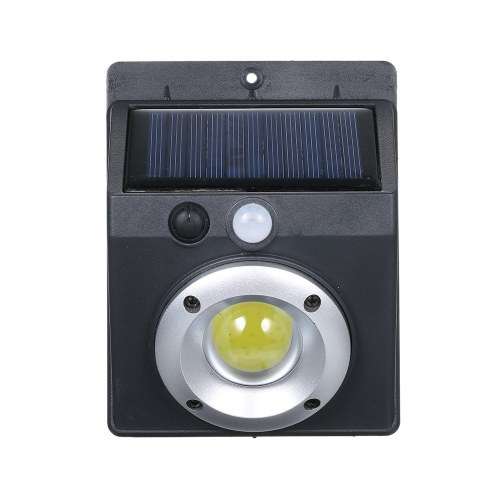 Combo Set of 2: Solar Powered Wall Mounted Motion Sensor COB LED Lamp