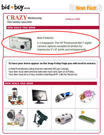 Advertising Space in our Crazy Wednesday newsletter is now available!