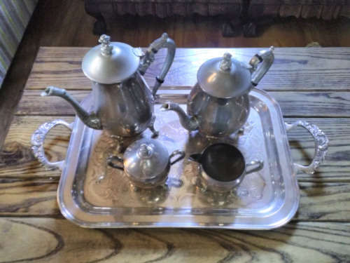 Silver 5pc Tea & Coffee Set