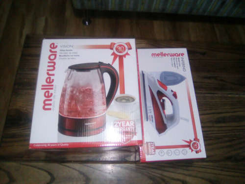 Mellerware Red Iron & Kettle Combo