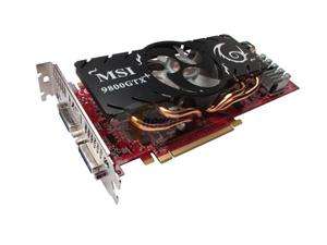 MSI N9800GTX Plus-512M OC GeForce 9800 GTX+ 512MB 256-bit GDDR3 PCI Express 2.0 x16 HDCP Ready SLI