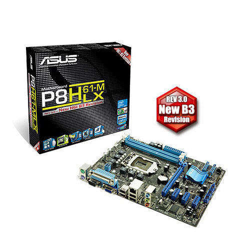 ASUS P8H61-M LX PLUS (REV 3.0) LGA 1155 Intel H61 Micro ATX Intel Motherboard with UEFI BIOS