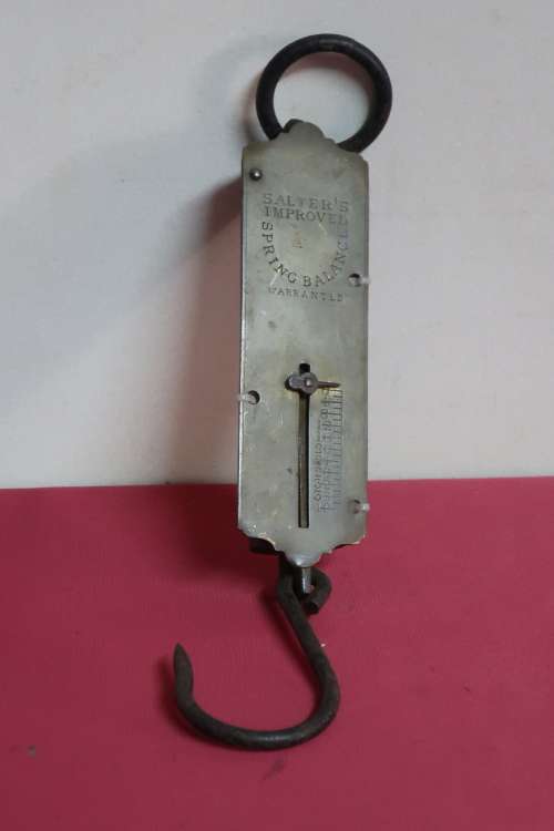 Vintage SALTER spring balance scales to weigh up to 40 lbs