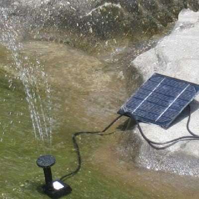 Solar Power Fountain Pool Water Pump Garden Watering (160 l/h)