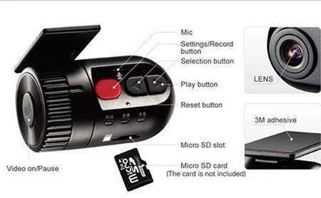 MINI HD DVR CAMERA 720P DASH CAM