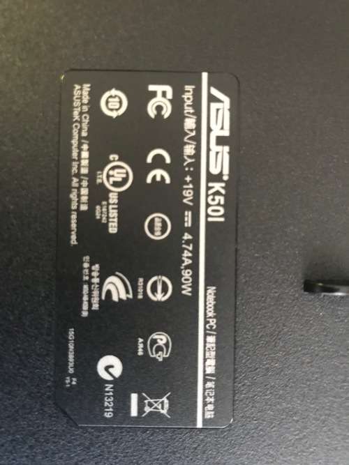 Asus K50ID Intel Pentium Dual Core T4400 , 2.2 GHz, 2 GB RAM, Nvidia Geforce GT320M 1 GB