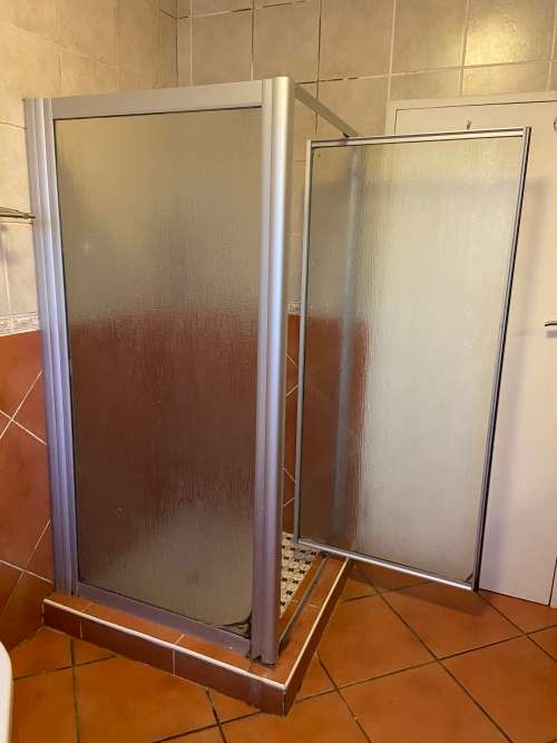 Glass Shower Panel And Door (Pickup Only)